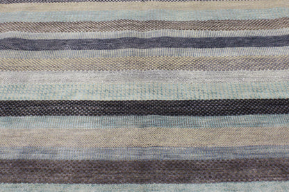 9 x 12 Modern Coastal Striped Rug 30148