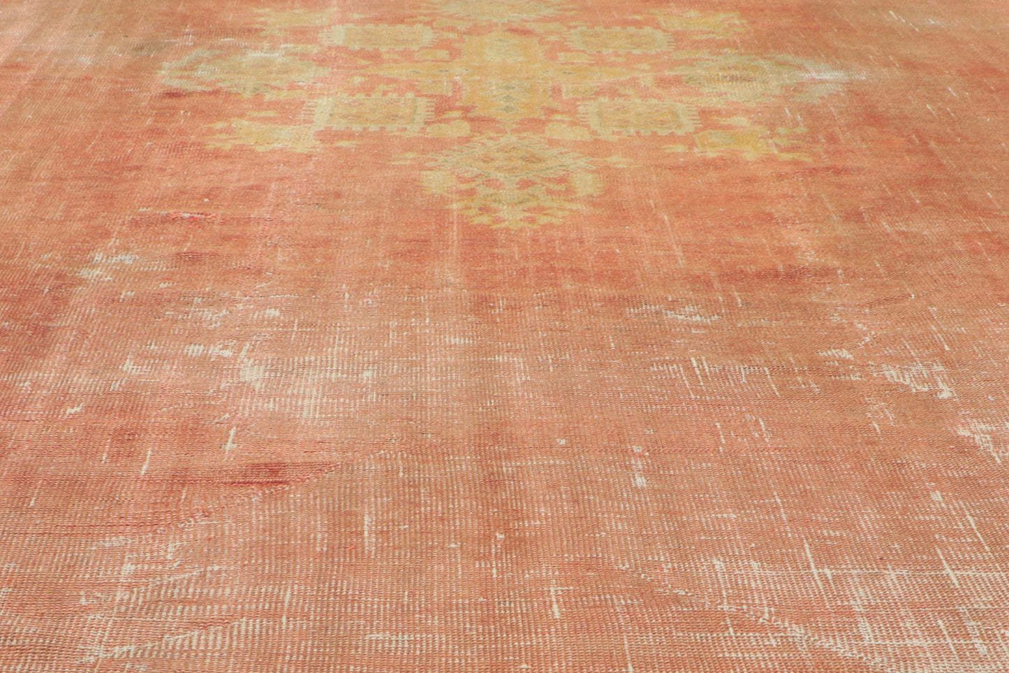 10 x 13 Antique-Worn Turkish Oushak Rug 51238