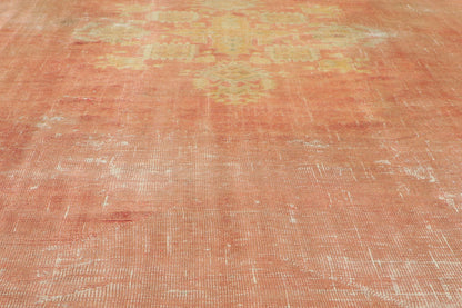 10 x 13 Antique-Worn Turkish Oushak Rug 51238