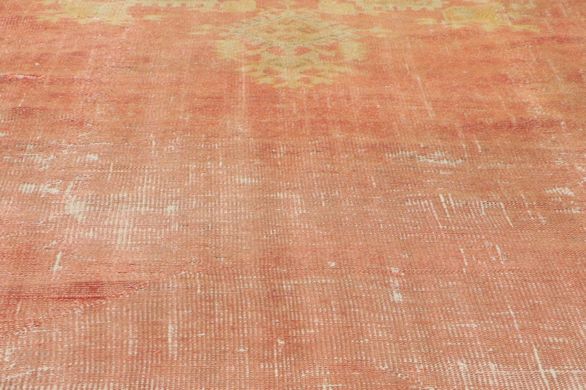 10 x 13 Antique-Worn Turkish Oushak Rug 51238