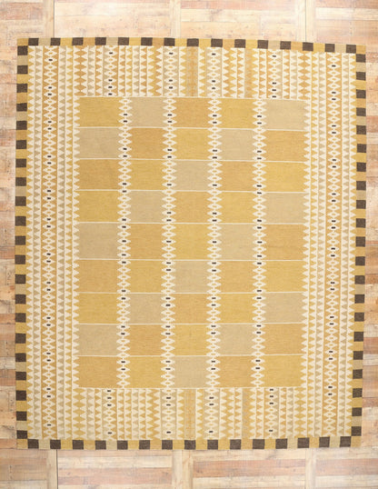 11 x 13 Scandinavian Modern Swedish Inspired Kilim Rug 31005