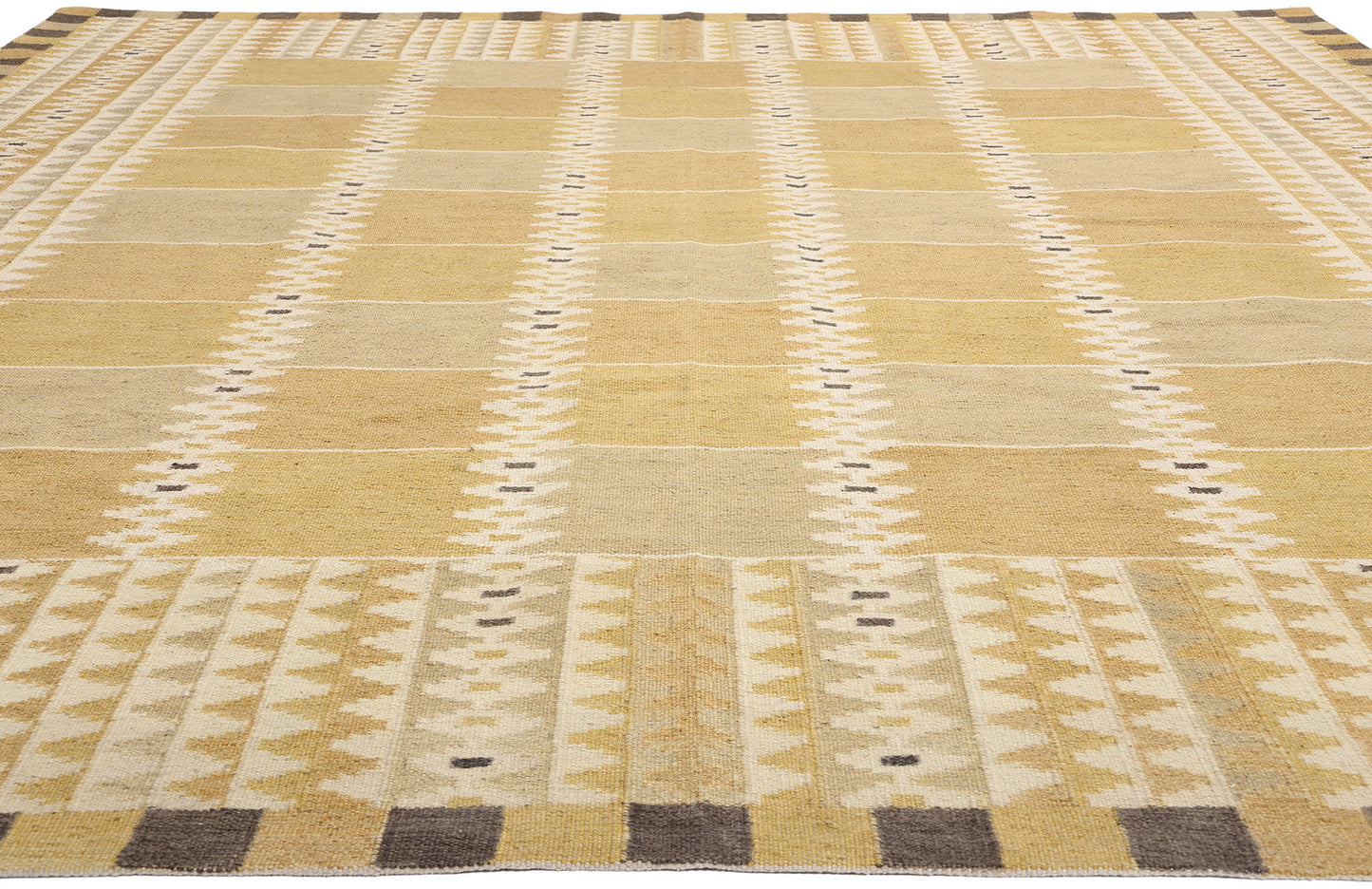 11 x 13 Scandinavian Modern Swedish Inspired Kilim Rug 31005