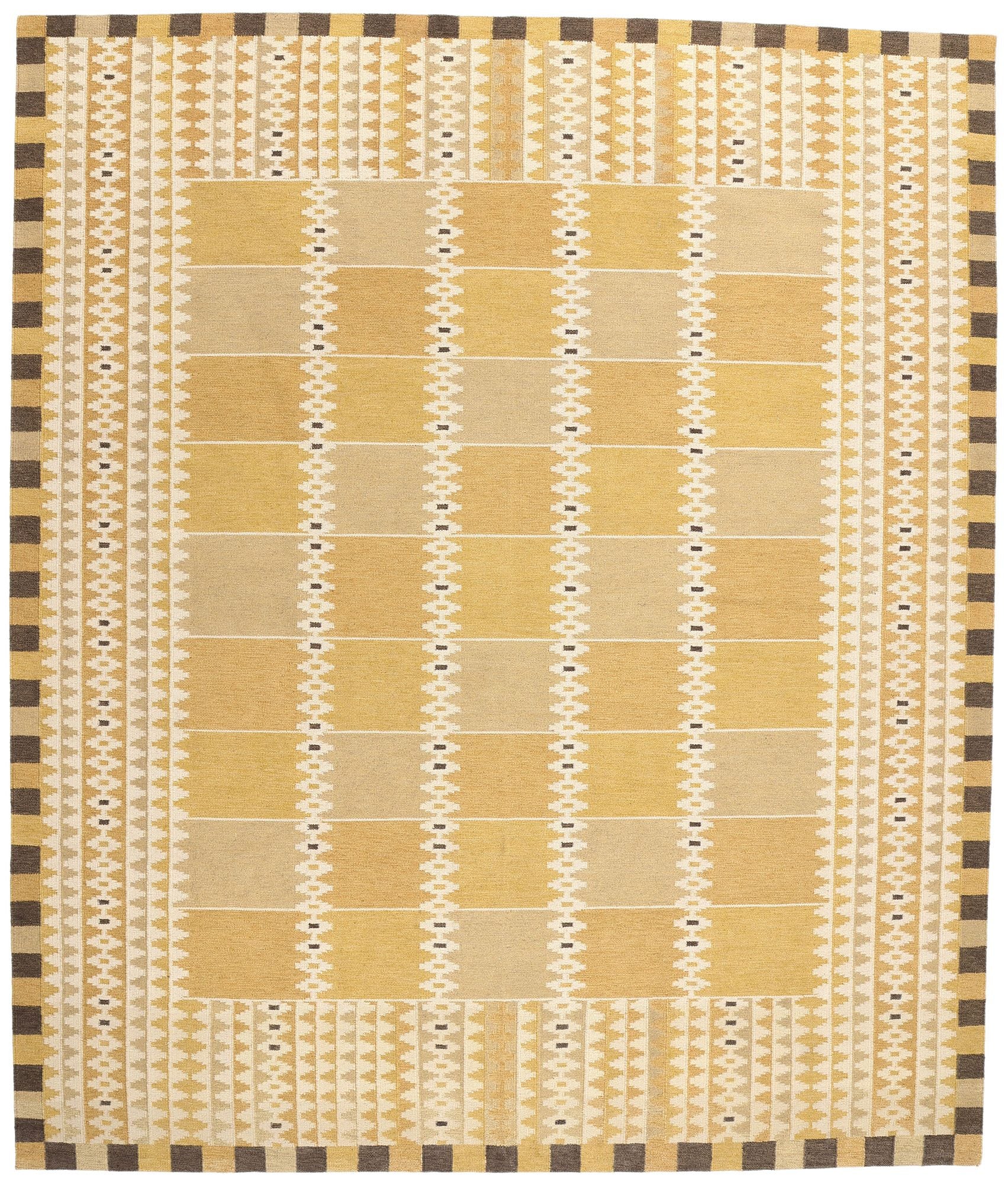 11 x 13 Scandinavian Modern Swedish Inspired Kilim Rug 31005