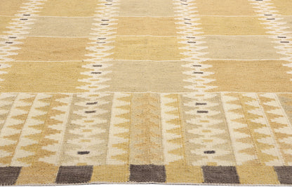 11 x 13 Scandinavian Modern Swedish Inspired Kilim Rug 31005