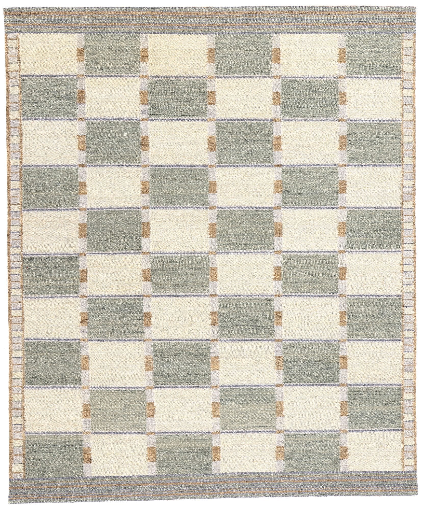 8 x 10 Scandinavian Modern Swedish Inspired Kilim Rug 31335