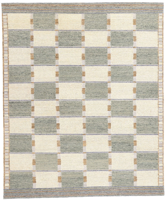 8 x 10 Scandinavian Modern Swedish Inspired Kilim Rug 31335