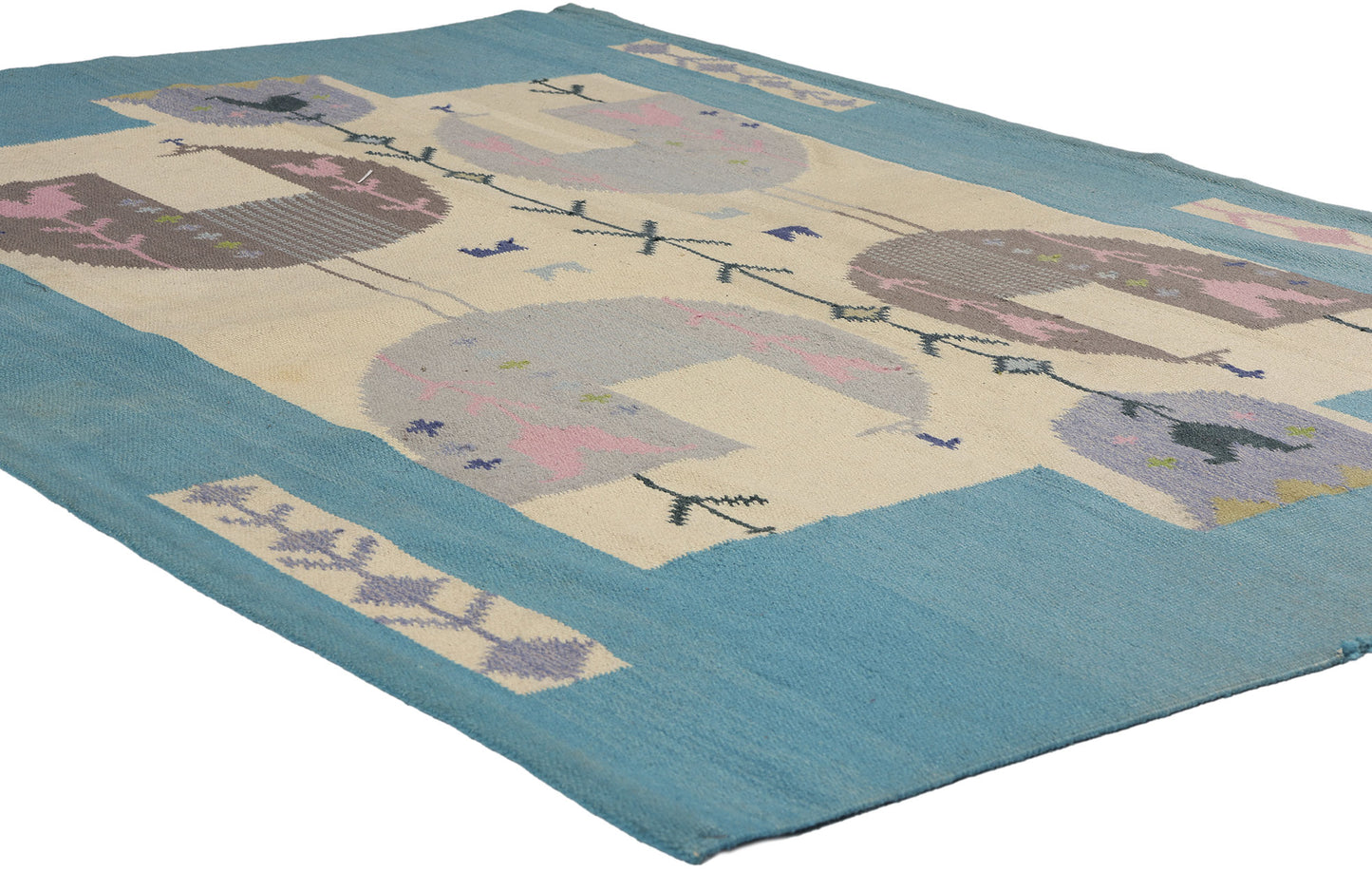 4 x 6 Eva Nemeth Vintage Swedish Scandinavian Tapestry 78731