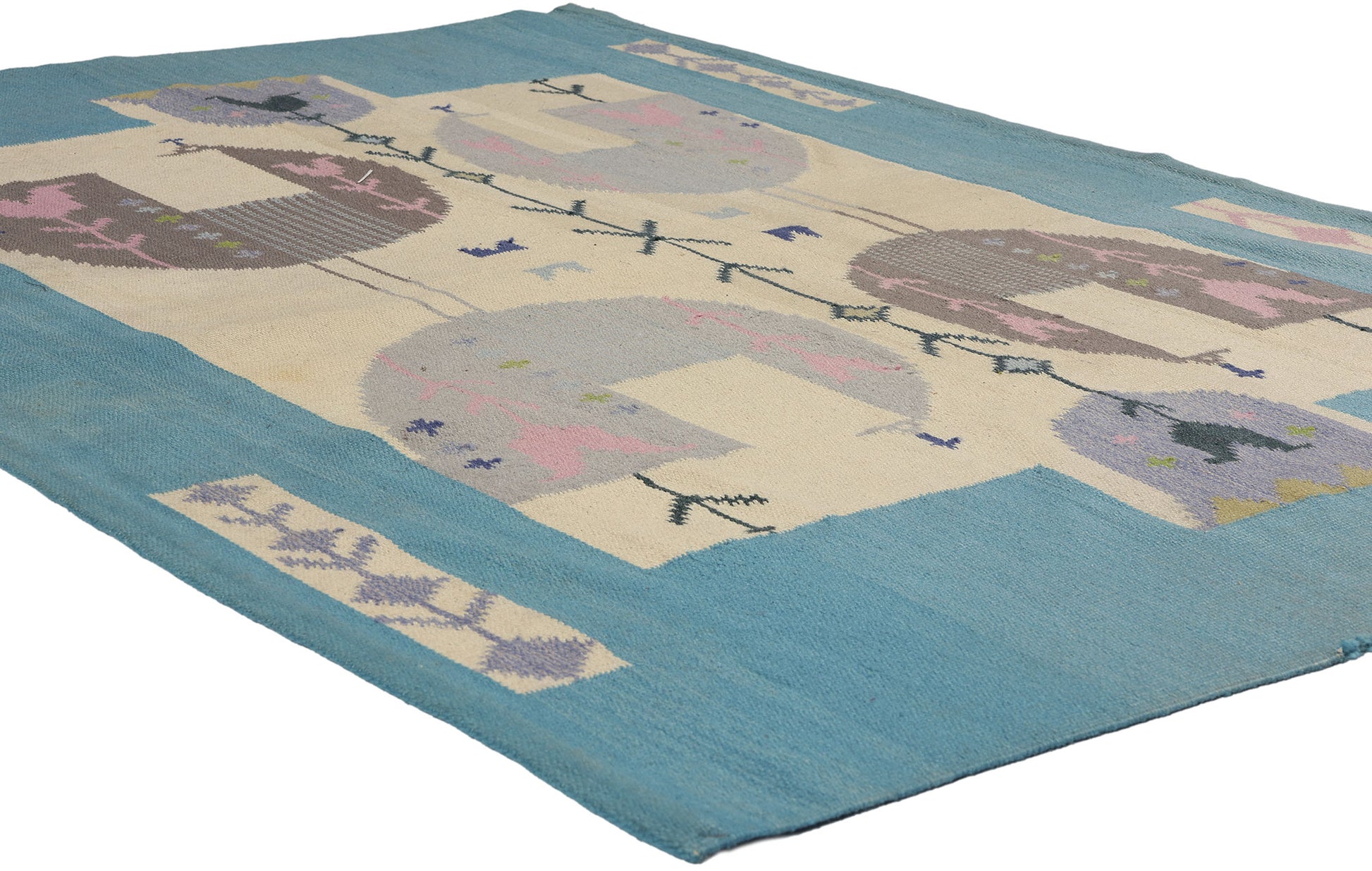 4 x 6 Eva Nemeth Vintage Swedish Scandinavian Tapestry 78731