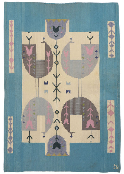 4 x 6 Eva Nemeth Vintage Swedish Scandinavian Tapestry 78731