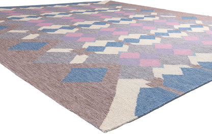 10 x 10 Scandinavian Modern Swedish Inspired Kilim Rug 30976