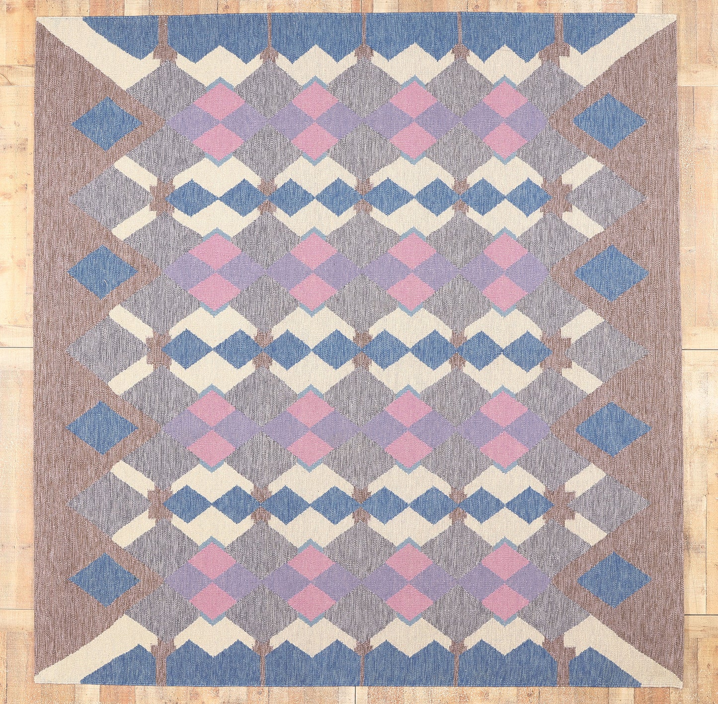 10 x 10 Scandinavian Modern Swedish Inspired Kilim Rug 30976