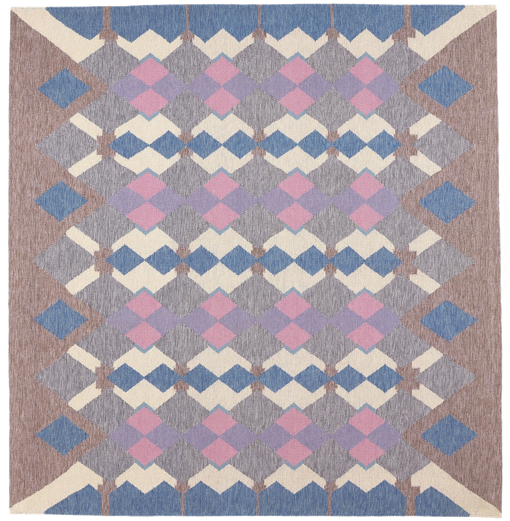 10 x 10 Scandinavian Modern Swedish Inspired Kilim Rug 30976