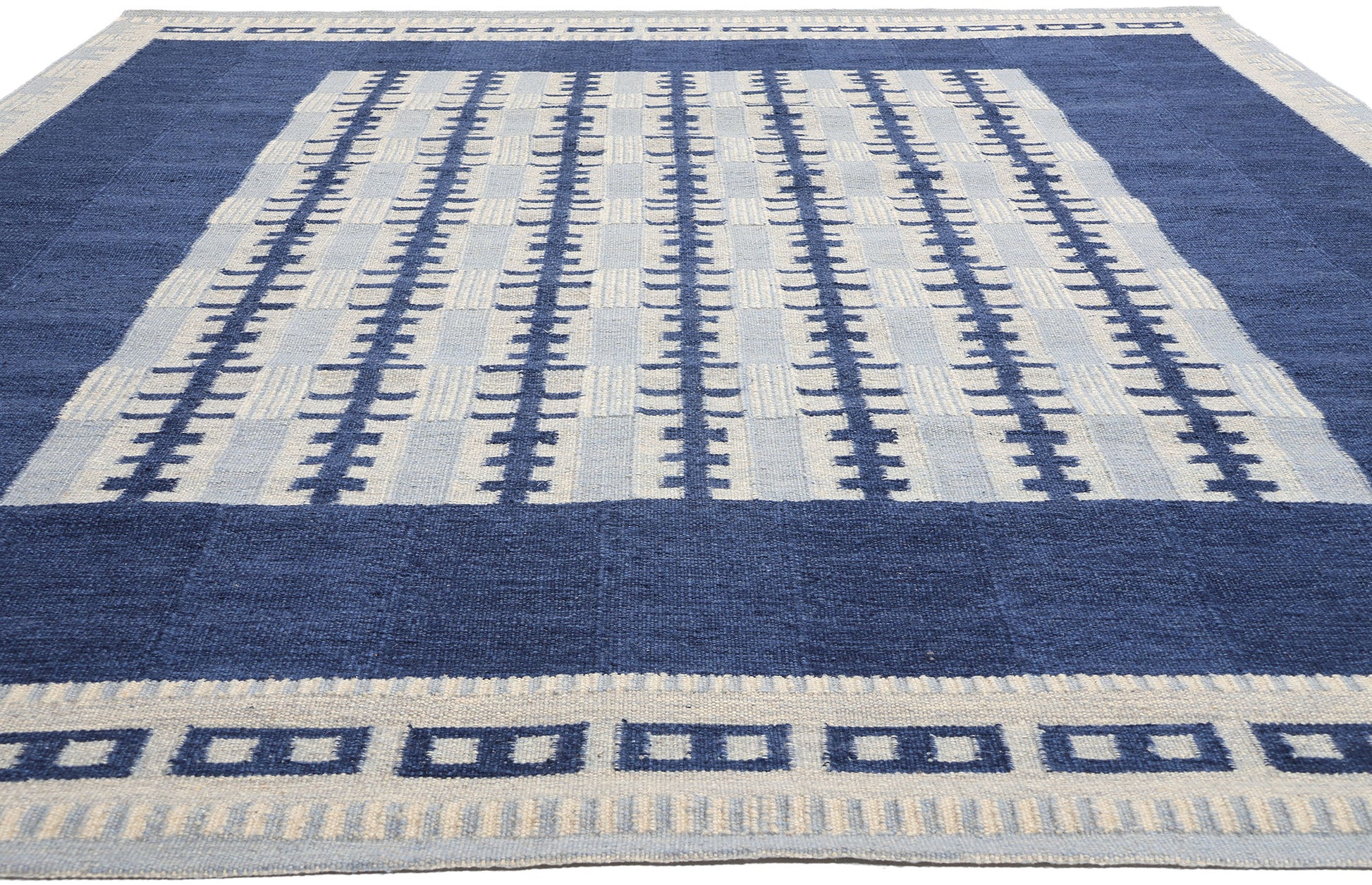 10 x 12 Scandinavian Modern Swedish Inspired Kilim Rug 31127