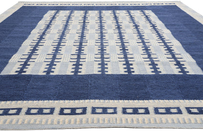 10 x 12 Scandinavian Modern Swedish Inspired Kilim Rug 31127
