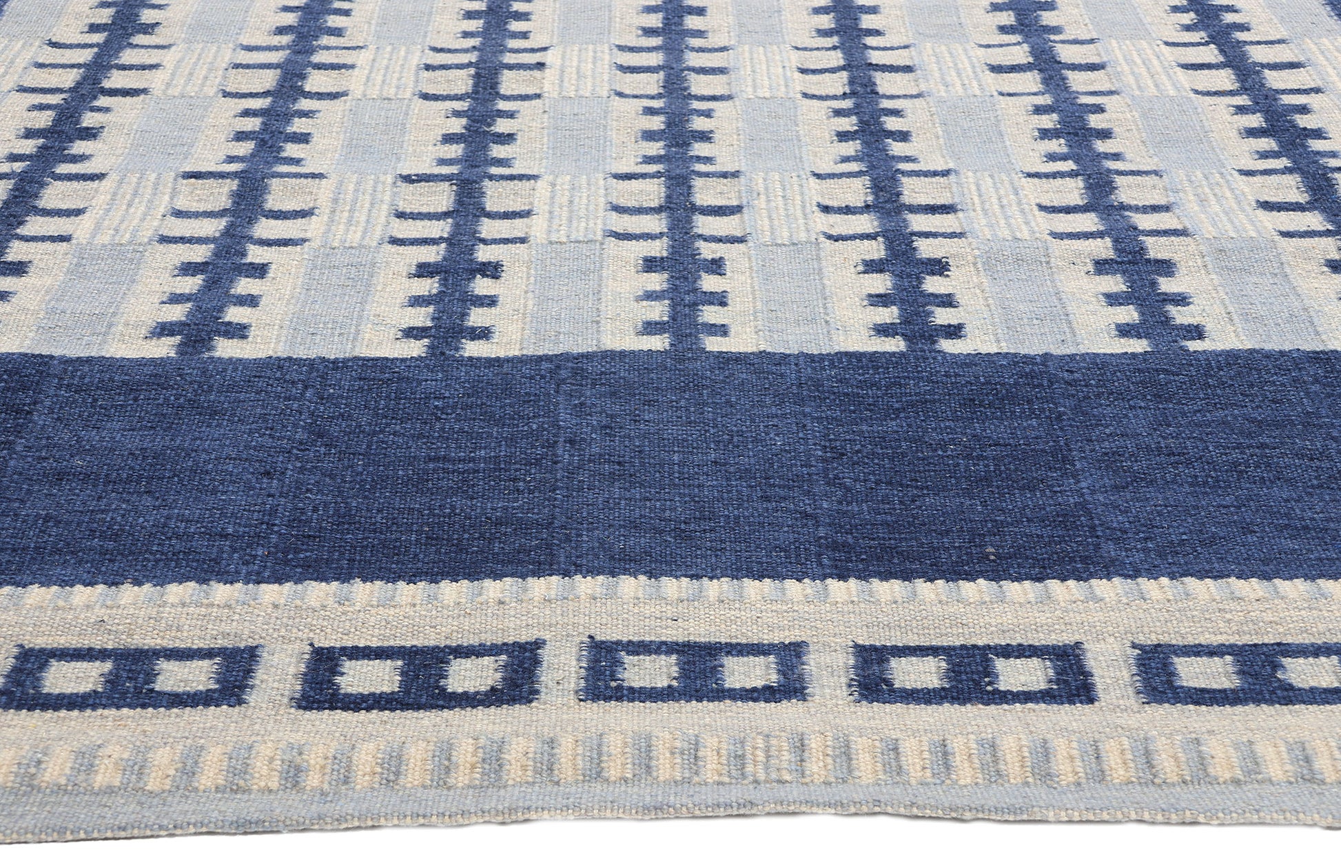 10 x 12 Scandinavian Modern Swedish Inspired Kilim Rug 31127