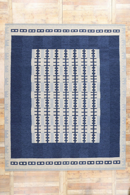 10 x 12 Scandinavian Modern Swedish Inspired Kilim Rug 31127