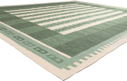 10 x 12 Scandinavian Modern Swedish Inspired Kilim Rug 30975