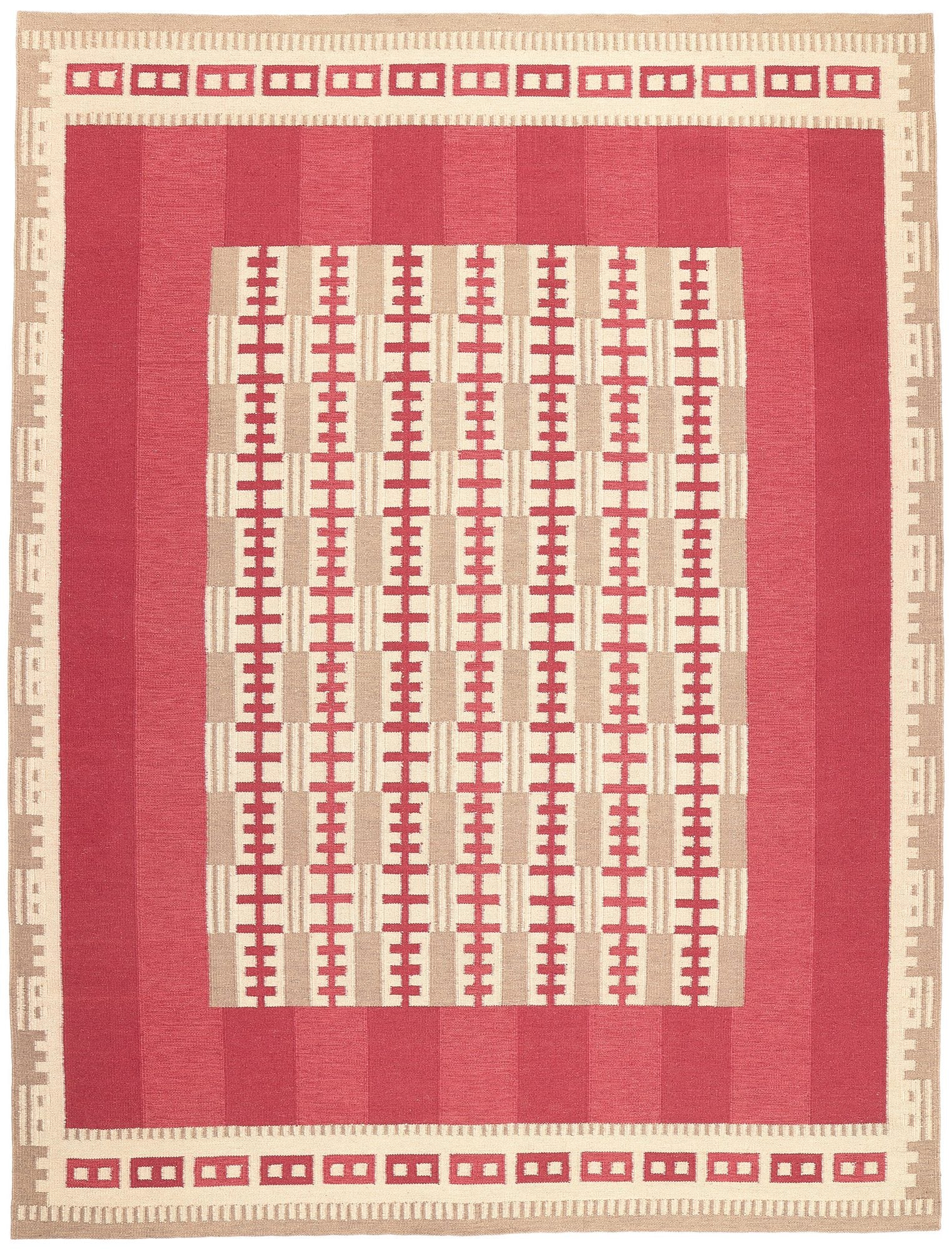 10 x 14 Scandinavian Modern Swedish Inspired Kilim Rug 30977