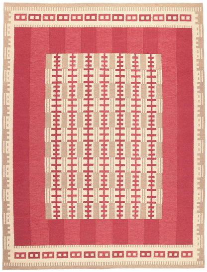 10 x 14 Scandinavian Modern Swedish Inspired Kilim Rug 30977
