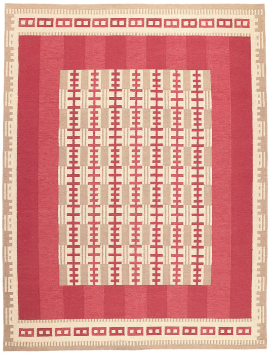 10 x 14 Scandinavian Modern Swedish Inspired Kilim Rug 30977
