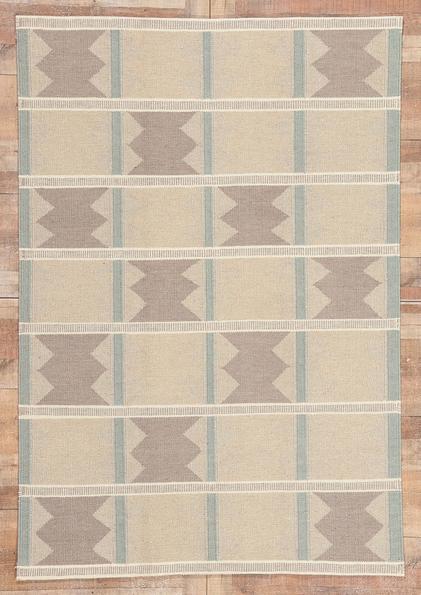 5 x 8 Scandinavian Modern Swedish Inspired Kilim Rug 30802