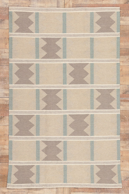 5 x 8 Scandinavian Modern Swedish Inspired Kilim Rug 30804