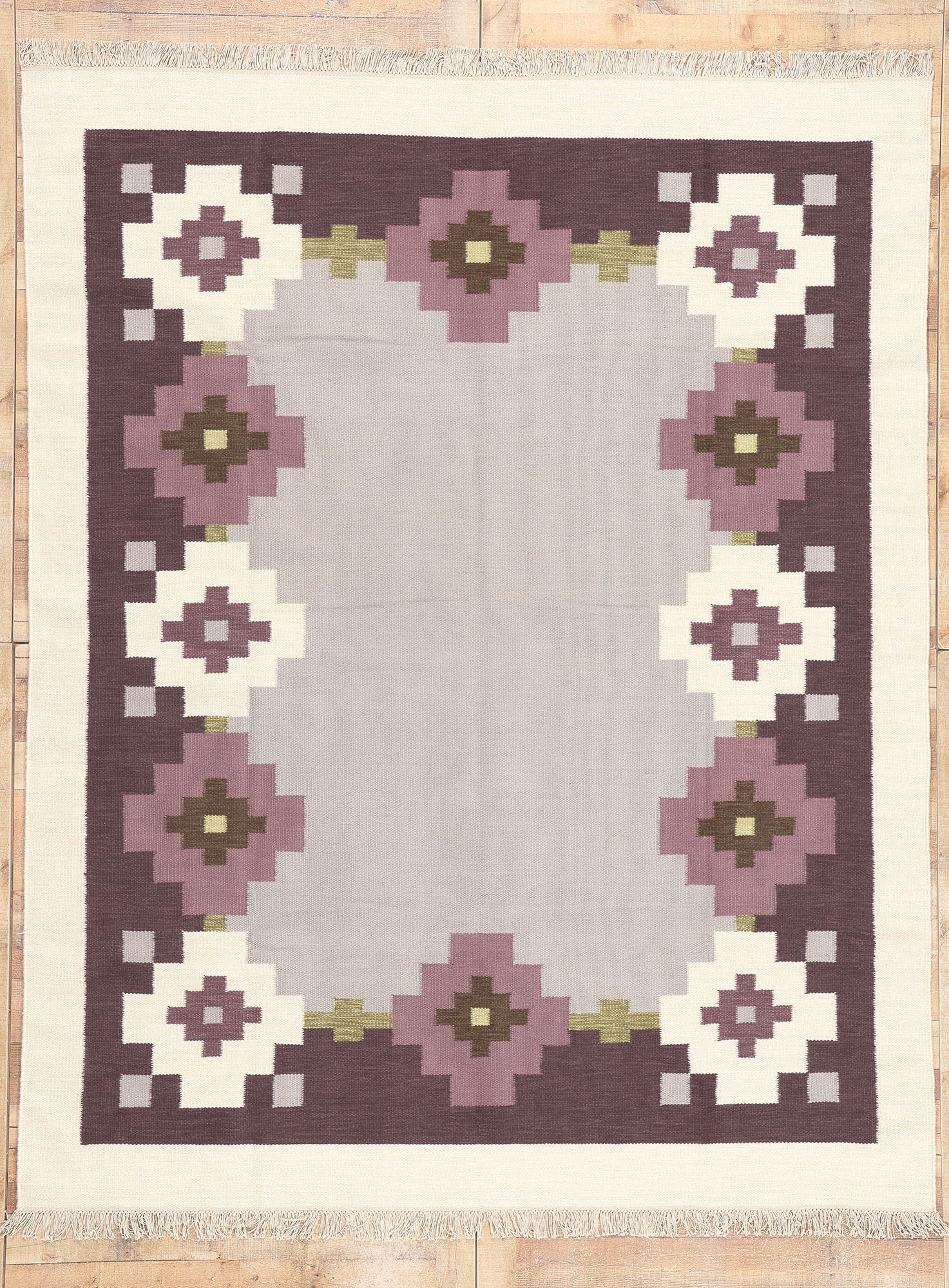 8 x 10 Swedish Inspired Kilim Rug 31002