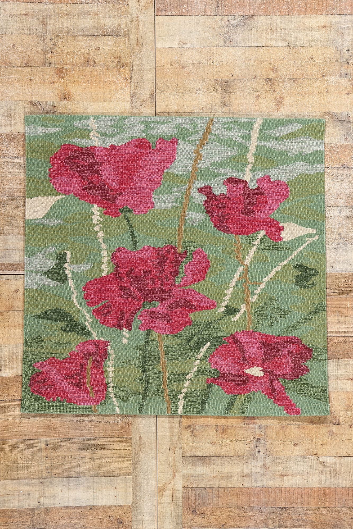 4 x 4 Scandinavian Modern Swedish Inspired Tapestry 31129