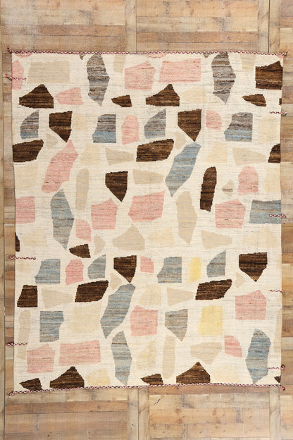 8 x 10 Organic Modern Moroccan Terrazzo Rug 81060