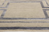 9 x 12 Contemporary Art Deco High-Low Wool and Silk Rug 31008