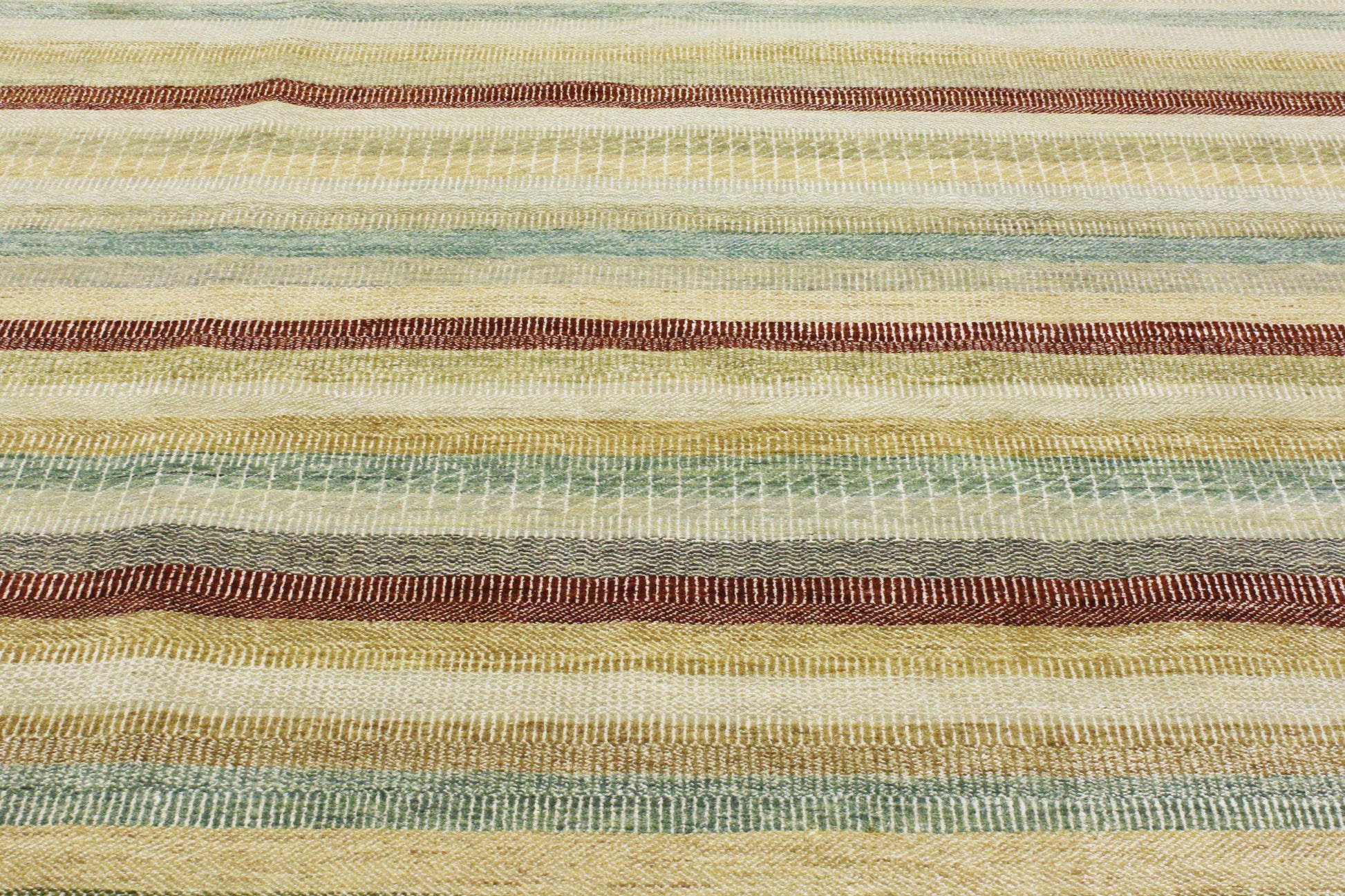 6 x 9 Transitional Striped Indian Rug 30282