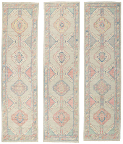 3 x 10 Colorful Oushak Runner 80831