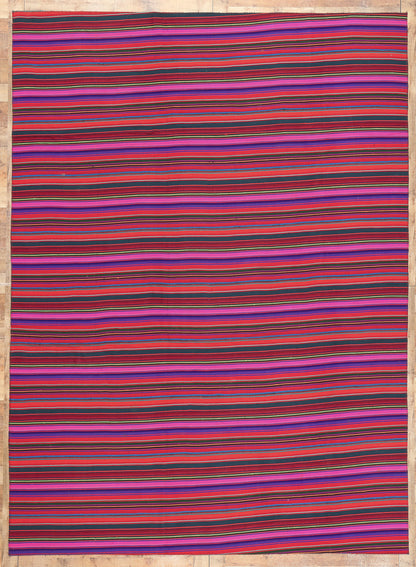 9 x 12 Vintage Turkish Striped Kilim Rug 60798