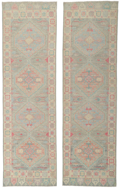 3 x 10 Colorful Oushak Runner 80862