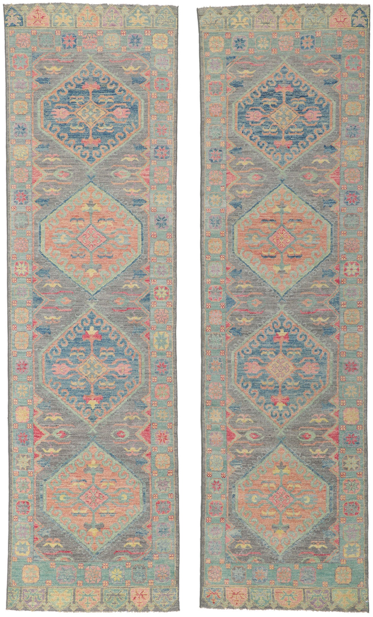 3 x 10 Contemporary Oushak Runner 80838