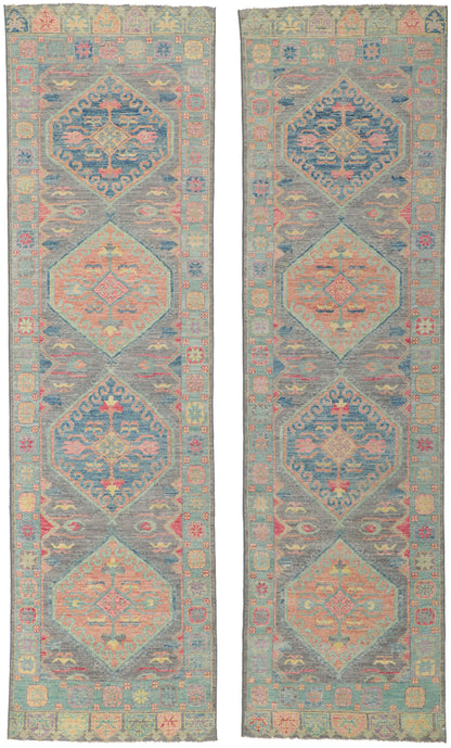 3 x 10 Contemporary Oushak Runner 80838