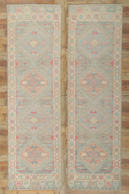 3 x 10 Colorful Oushak Runner 80862