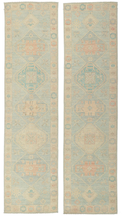 3 x 12 Colorful Oushak Runner 80875
