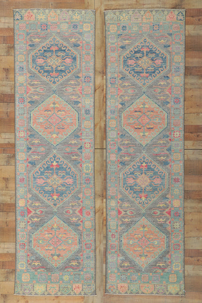 3 x 10 Contemporary Oushak Runner 80838