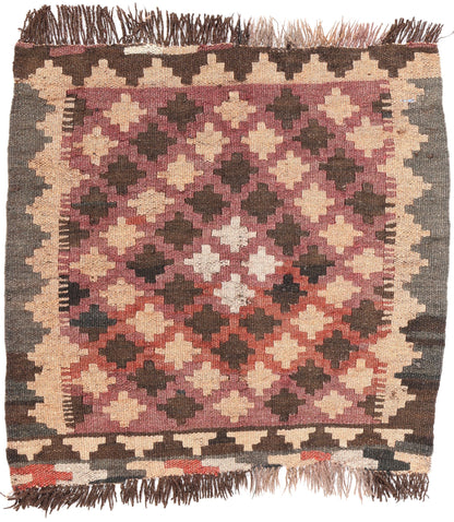 2 x 2 Square Vintage Afghan Kilim Rug 78800