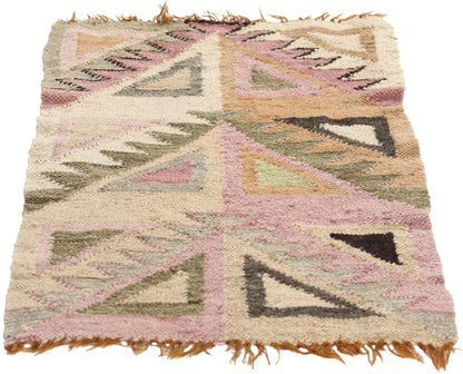 1 x 2 Vintage Tribal Afghan Kilim Rug 78805