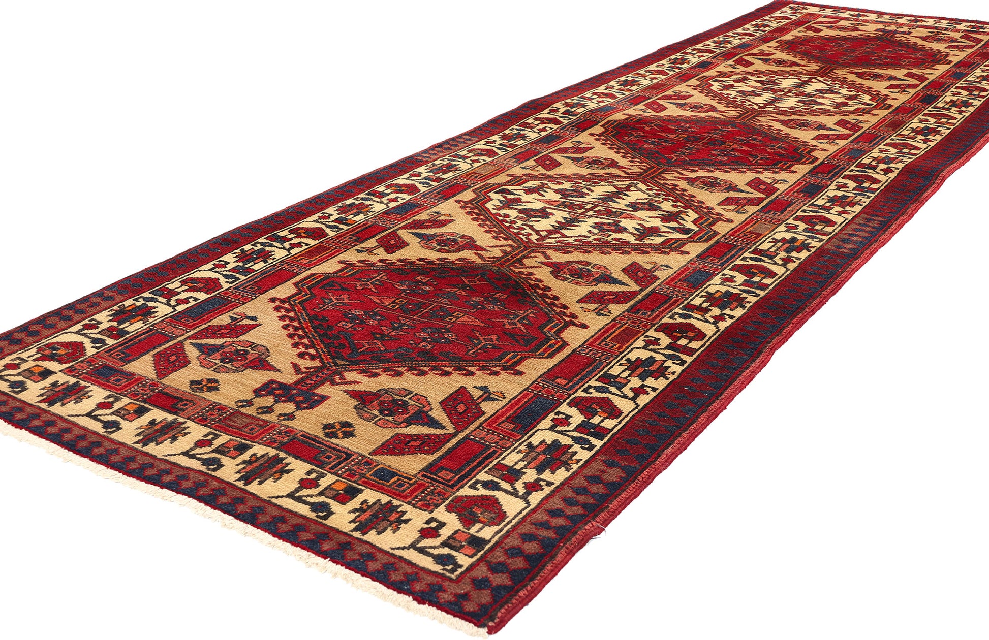 3 x 11 Vintage Persian Azerbaijan Rug 75371