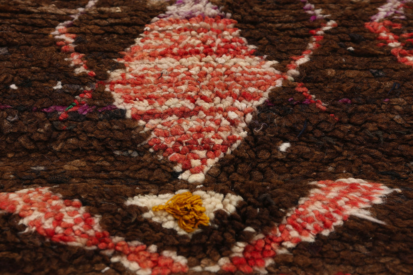 4 x 6 Vintage Brown Moroccan Azilal Rug 21768