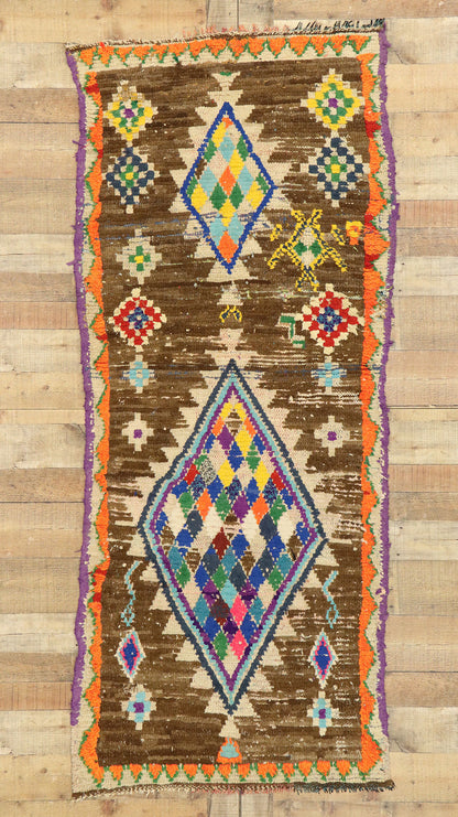 3 x 7 Vintage Moroccan Azilal Rag Rug 20628