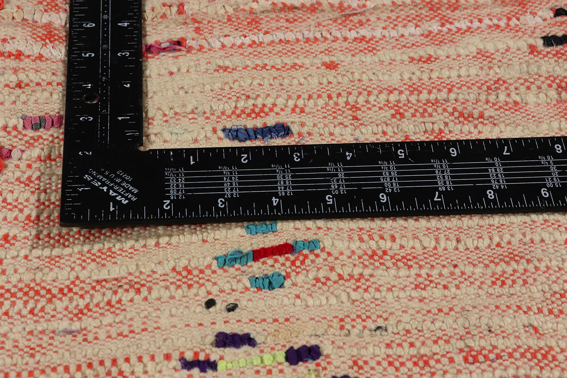 5 x 7 Colorful Vintage Moroccan Azilal Rag Rug 21792