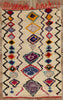 5 x 7 Colorful Vintage Moroccan Azilal Rag Rug 21792