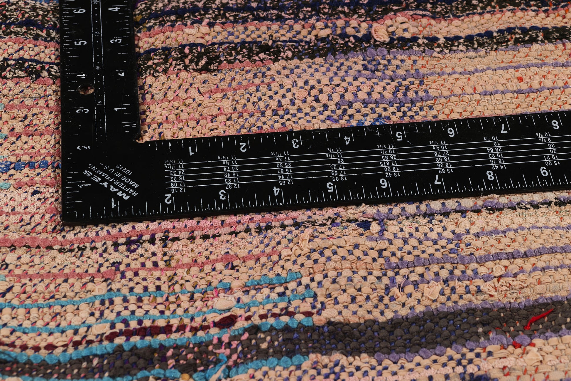 5 x 7 Colorful Vintage Moroccan Azilal Rag Rug 21742