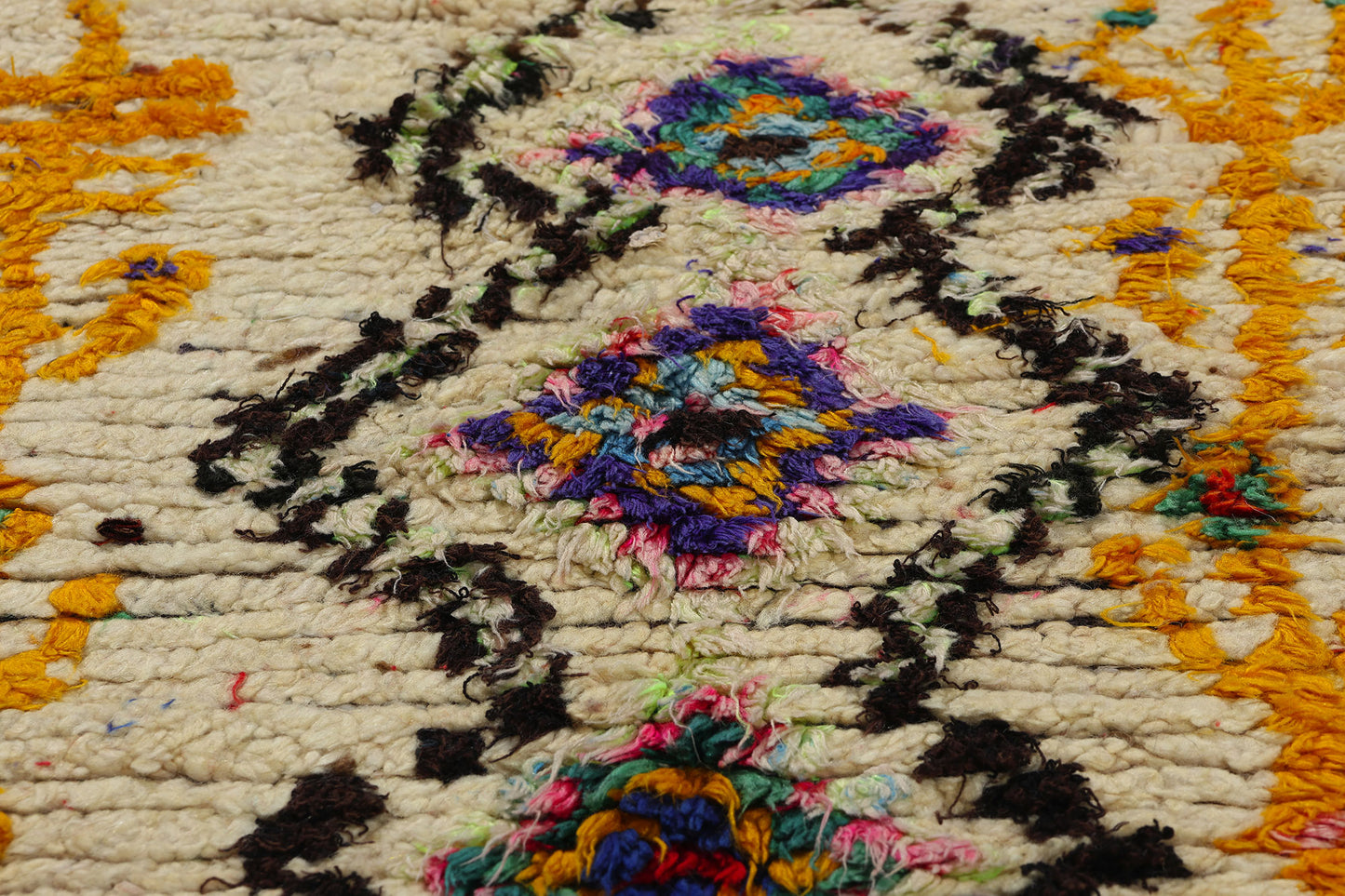 5 x 8 Colorful Vintage Moroccan Azilal Rag Rug 21810