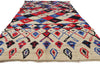 4 x 10 Colorful Vintage Moroccan Azilal Rag Rug 21739
