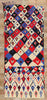 4 x 10 Colorful Vintage Moroccan Azilal Rag Rug 21739